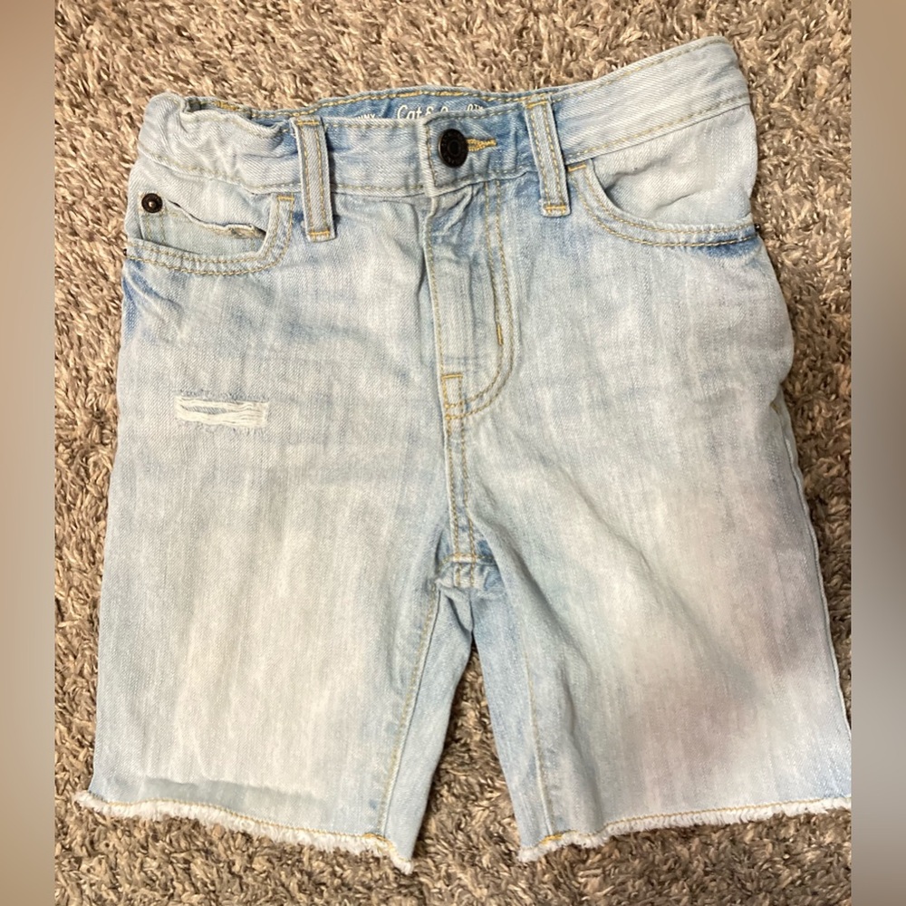 Boys Light Blue Denim Shorts